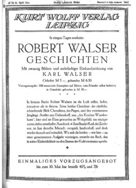 Kritische Robert Walser-Ausgabe