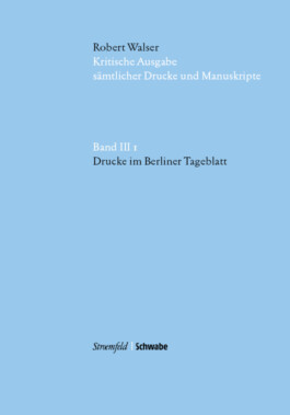 Kritische Robert Walser-Ausgabe