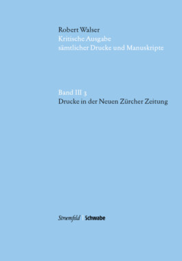 Kritische Robert Walser-Ausgabe
