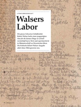 Kritische Robert Walser-Ausgabe